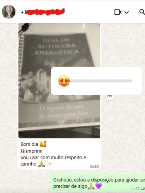 Depoimento de aluna sobre o guia de autocura